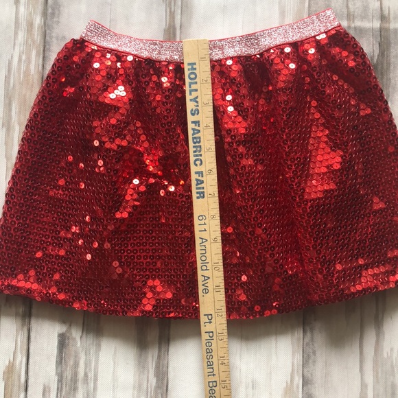COSTUME SKIRT/ GIRLS SIZE  7/8 GLITTER SKIRT - Picture 6 of 6